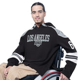 Los Angeles Kings G-III Sports by Carl Banks Adaptive Wear Lord Stanley Hooded Long Sleeve Sweatshirt - Black Sweatshirts