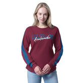 Colorado Avalanche G-III 4Her by Carl Banks Women's Advantage Thermal Long-Sleeve Tri-Blend T-Shirt - Burgundy T-shirts