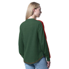 Minnesota Wild G-III 4Her by Carl Banks Women's Advantage Thermal Long-Sleeve Tri-Blend T-Shirt - Green T-shirts