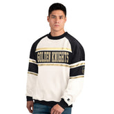Vegas Golden Knights Starter Male Adult Defense Fleece Crewneck Sweatshirt - White Sweatshirts