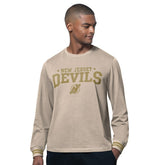 New Jersey Devils Starter Field Long Sleeve T-Shirt - Tan T-shirts