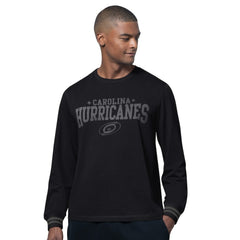 Carolina Hurricanes Starter Field Long Sleeve T-Shirt - Black T-shirts