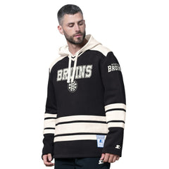 Boston Bruins Starter Slapshot Fashion Hoodie - Black Hoodies