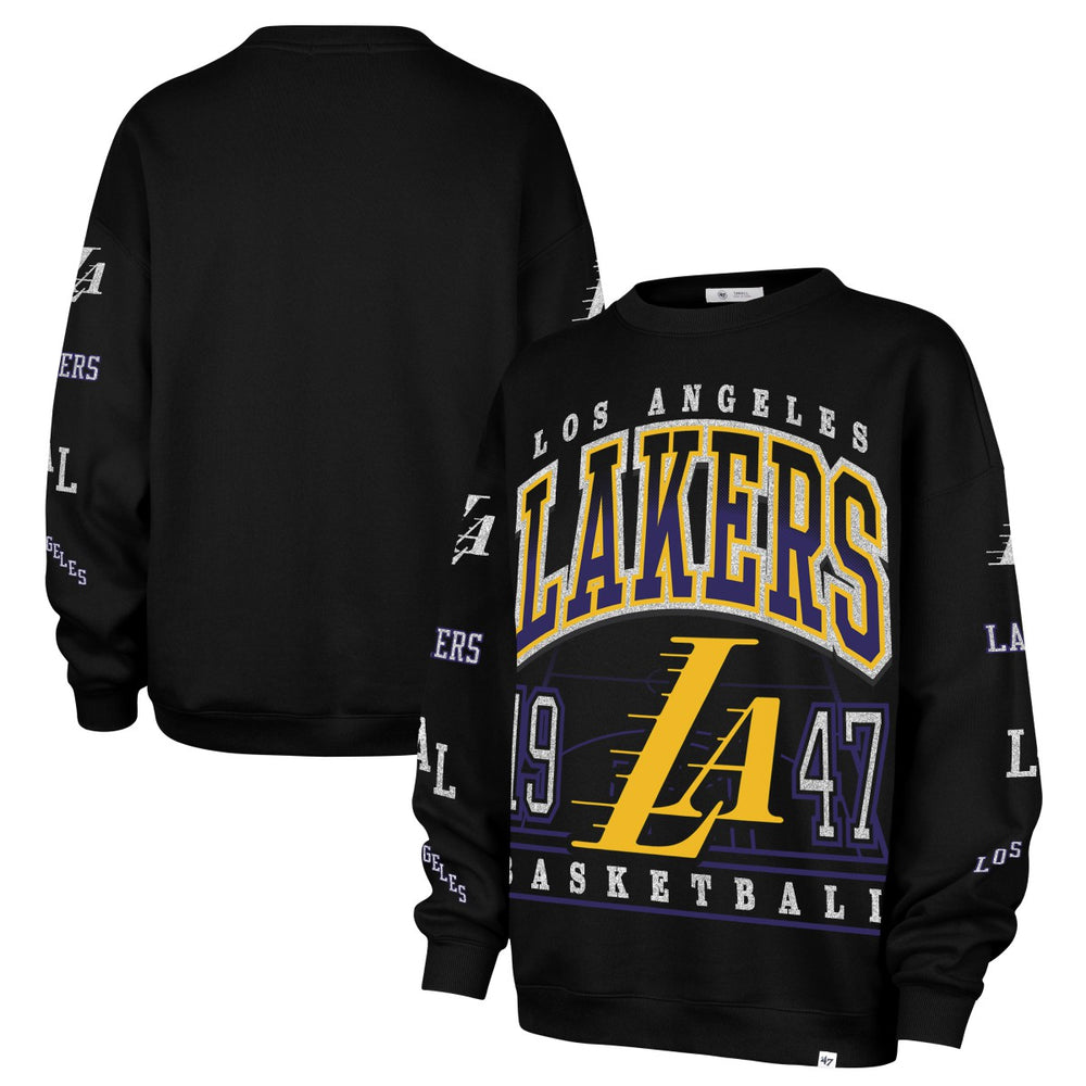 Los Angeles Lakers '47 Women's 2025/26 City Edition Go Big Oversized Sweatshirt - Black shop