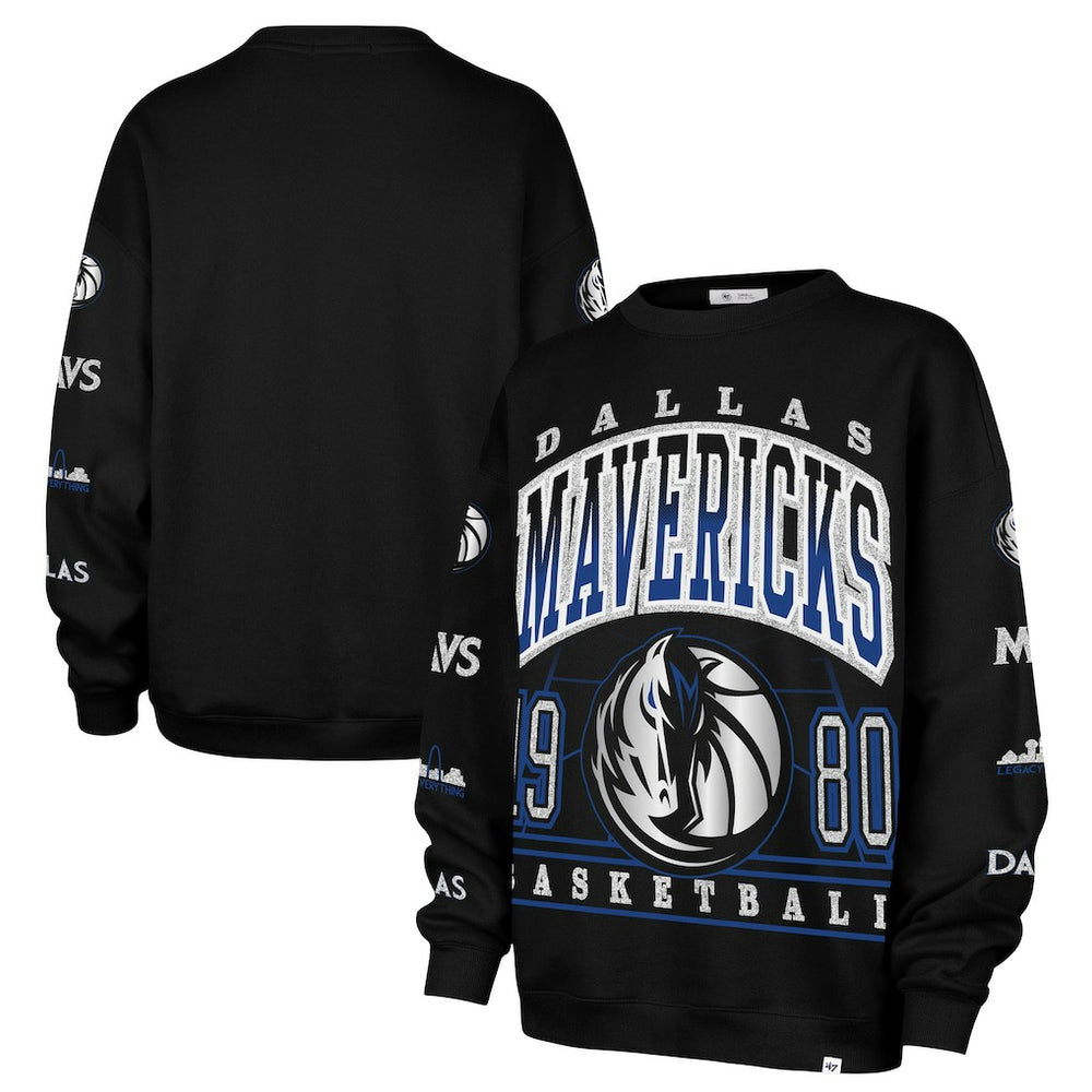 Dallas Mavericks '47 Women's 2025/26 City Edition Go Big Oversized Sweatshirt sale - Black online