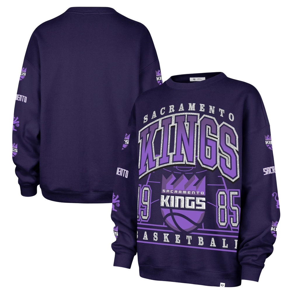 Sacramento Kings '47 Women's 2025/26 City Edition Go Big Oversized Sweatshirt - Purple shop