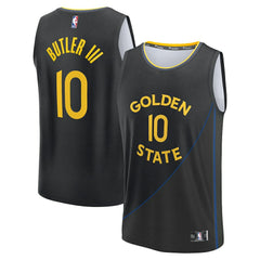 Jimmy Butler III Golden State Warriors Fast Break Replica Player Jersey sale - Statement Editi- Black for sale