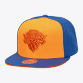 New York Knicks Color Pop Snapback Hat - Orange/Blue sale