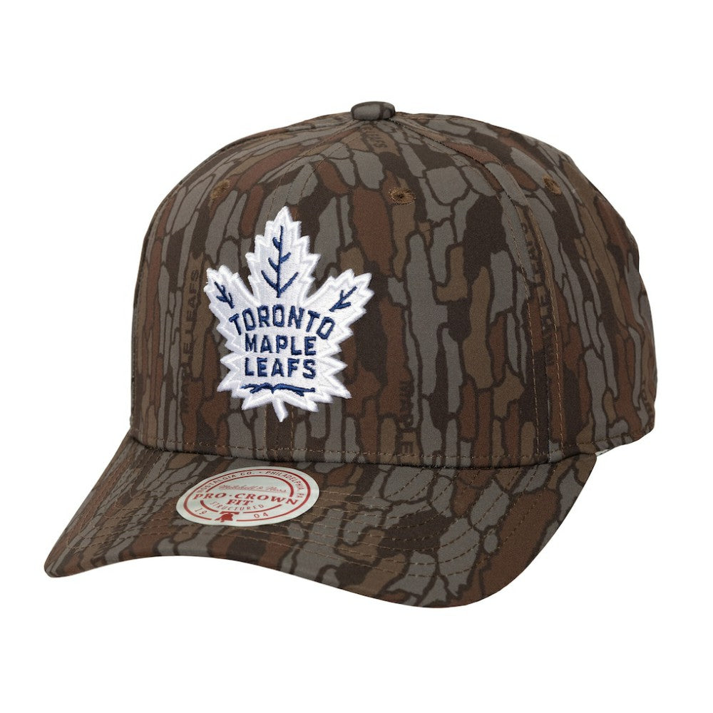 Toronto Maple Leafs Mitchell & Ness Hidden Camo Pro Crown Adjustable Hat - Camo Hats