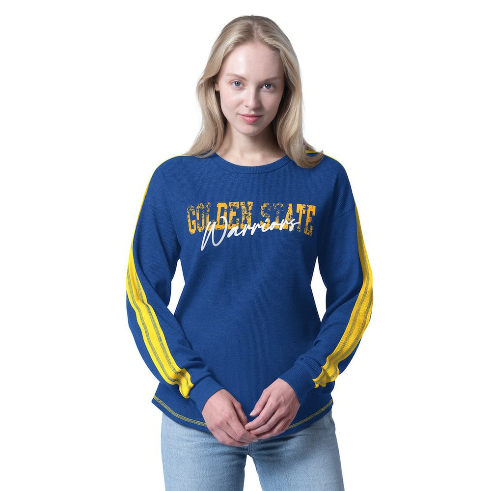 Golden State Warriors G-III 4Her by Carl Banks Women's Advantage Tri-Blend Long Sleeve T-Shirt sale - Royal outlet