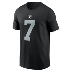 Geno Smith Las Vegas Raiders Name & Number T-Shirt - Black for sale