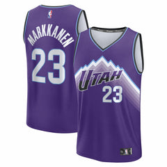 Lauri Markkanen Utah Jazz Youth Fast Break Replica Jersey - Icon Edition - Purple discount