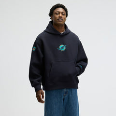 Miami Dolphins 2025 Rivalries Collection Oversized Tech Fleece Hoodie - Pitch Blue on sale