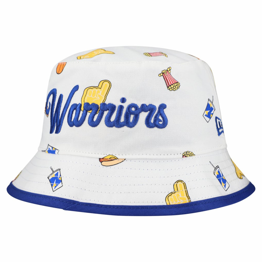 Golden State Warriors Team Cheer Reversible Bucket Hat sale - White sale