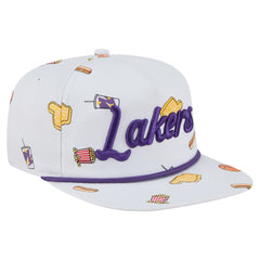 Los Angeles Lakers Team Cheer Rope 19TWENTY Adjustable Hat - White sale