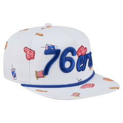 Philadelphia 76ers Team Cheer Rope 19TWENTY Adjustable Hat - White sale