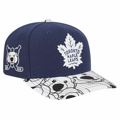 Toronto Maple Leafs New Era Mascot Visor 9SEVENTY Adjustable Hat - Blue Hats