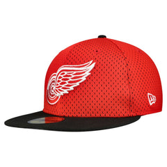 Detroit Red Wings New Era Mesh Crown Two-Tone 59FIFTY Fitted Hat - Red/Black Hats
