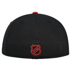 Chicago Blackhawks New Era Mesh Crown Two-Tone 59FIFTY Fitted Hat - Black/Red Hats
