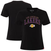 Los Angeles Lakers Sportiqe Women's Arcadia Boxy T-Shirt - Black for sale