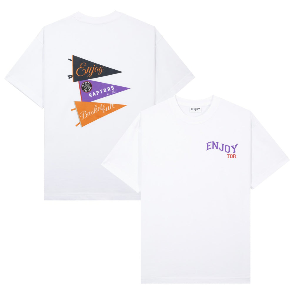 Enjoy Basketball x Toronto Raptors Unisex Hoop Enthusiast Capsule Collection T-Shirt - White outlet