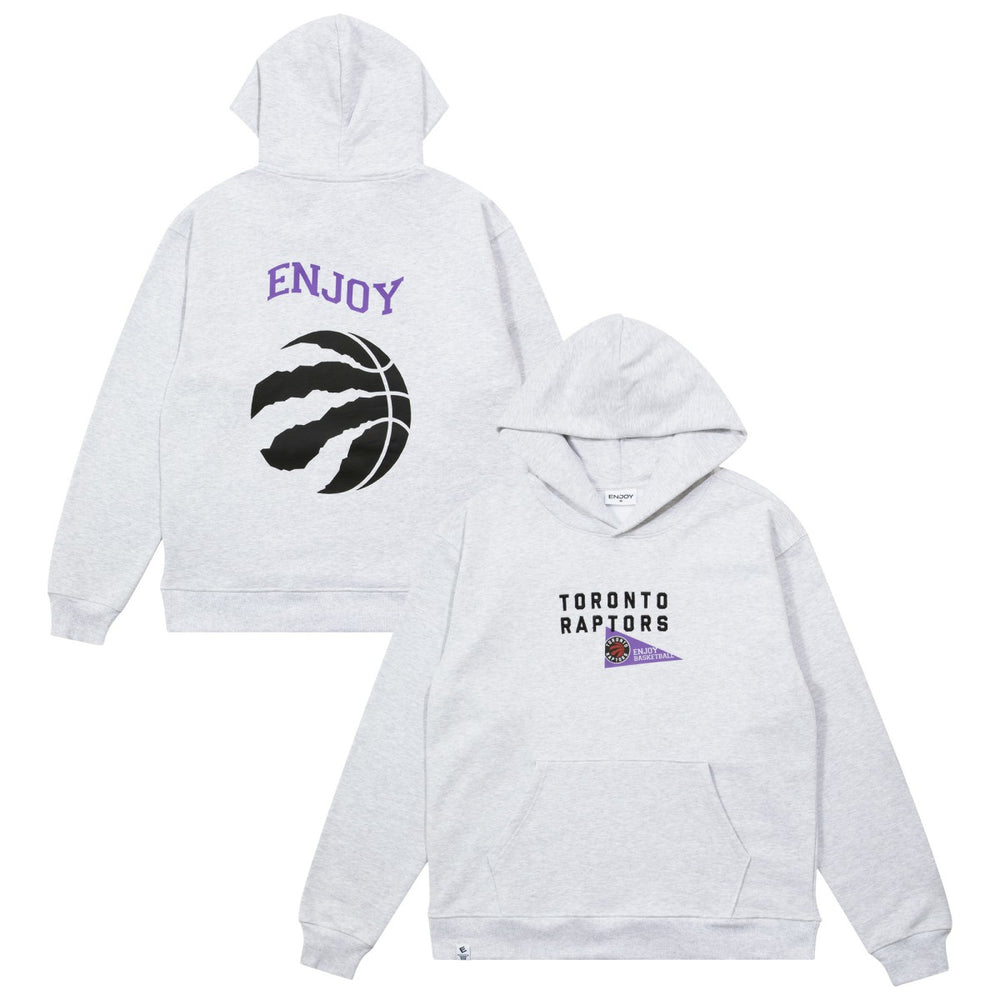 Enjoy Basketball x Toronto Raptors Unisex Hoop Enthusiast Capsule Collection Pullover Hoodie - Heather Gray for sale