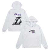 Enjoy Basketball x Los Angeles Lakers Unisex Hoop Enthusiast Capsule Collection Pullover Hoodie - Heather Gray shop