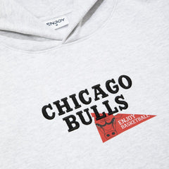 Enjoy Basketball x Chicago Bulls Unisex Hoop Enthusiast Capsule Collection Pullover Hoodie - Heather Gray on sale