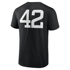 Colorado Rockies Jackie Robinson Day Name & Number T-Shirt Black