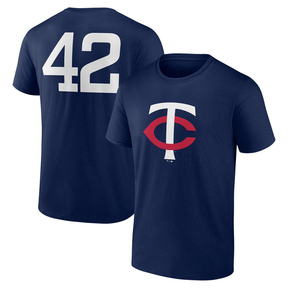 Minnesota Twins Jackie Robinson Day Name & Number T-Shirt Navy