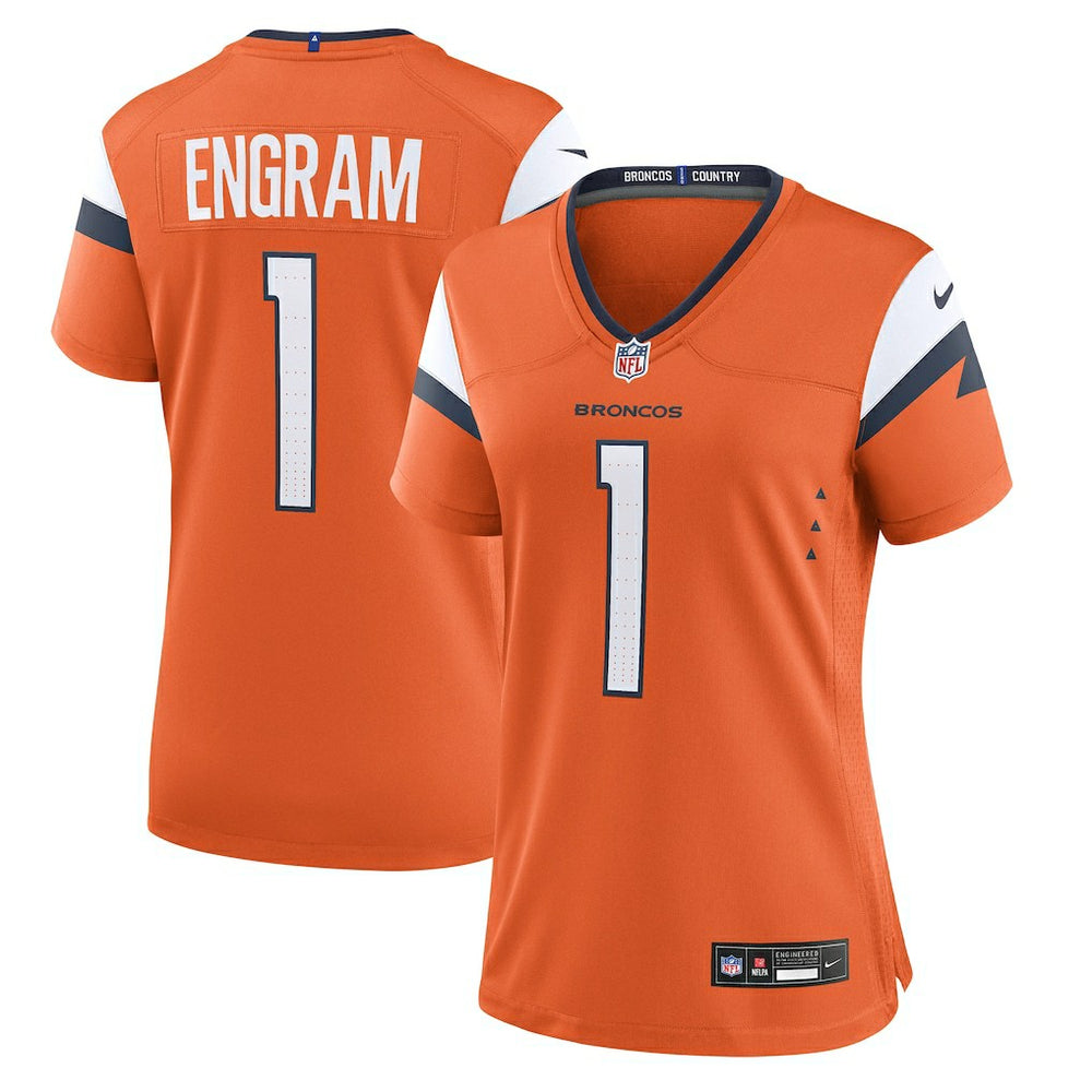 Evan Engram Denver Broncos Women's Team Game Jersey - Orange outlet