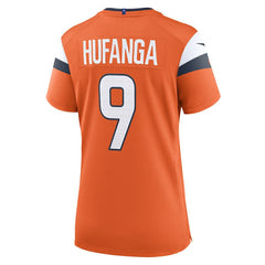 Talanoa Hufanga Denver Broncos Women's Team Game Jersey - Orange cheap