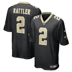 Spencer Rattler New Orleans Saints Team Game Jersey - Black cheap