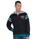 Jacksonville Jaguars Pro Player Helmet Full-Zip Hooded Track Jacket - Black/Teal outlet