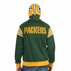 Green Bay Packers Pro Player Helmet Full-Zip Hooded Track Jacket - Green/Gold outlet