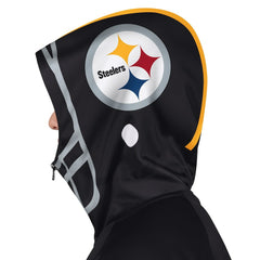Pittsburgh Steelers Pro Player Helmet Full-Zip Hooded Track Jacket - Black/Gold discount
