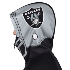 Las Vegas Raiders Pro Player Helmet Full-Zip Hooded Track Jacket - Black/Silver cheap