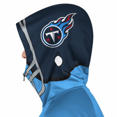 Tennessee Titans Pro Player Helmet Full-Zip Hooded Track Jacket - Light Blue/Navy for sale