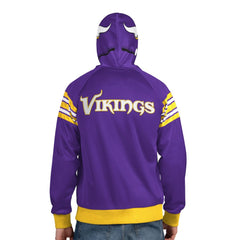 Minnesota Vikings Pro Player Helmet Full-Zip Hooded Track Jacket - Purple/Gold outlet