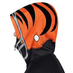 Cincinnati Bengals Pro Player Helmet Full-Zip Hooded Track Jacket - Black/Orange sale