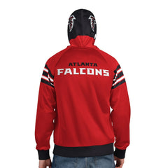 Atlanta Falcons Pro Player Helmet Full-Zip Hooded Track Jacket - Red/Black on sale