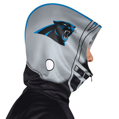 Carolina Panthers Pro Player Helmet Full-Zip Hooded Track Jacket - Black/Silver cheap