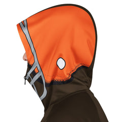 Cleveland Browns Pro Player Retro Helmet Full-Zip Hooded Track Jacket - Brown/Orange sale