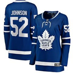 Reese Johnson Toronto Maple Leafs Fanatics Women's Home Breakaway Player Jersey - Blue Jerseys
