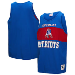 New England Patriots Retro Colorblock Tank Top - Royal outlet