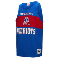 New England Patriots Retro Colorblock Tank Top - Royal outlet
