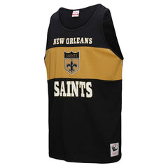 New Orleans Saints Retro Colorblock Tank Top - Black outlet