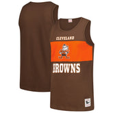 Cleveland Browns Retro Colorblock Tank Top - Brown cheap