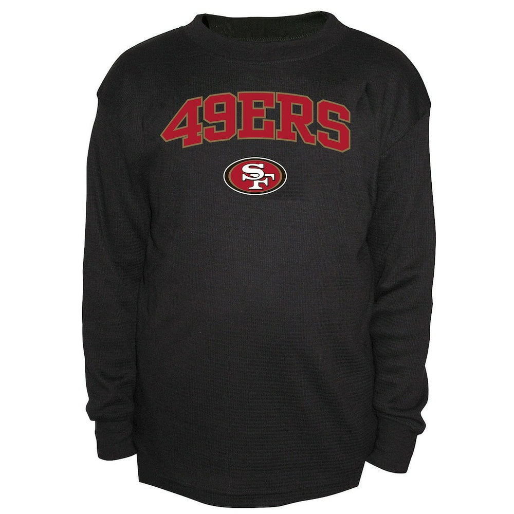 San Francisco 49ers Big & Tall Thermal Long Sleeve Crew Neck T-Shirt - Black online