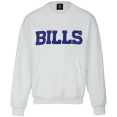 Buffalo Bills Cuce Women's Chenille Jeweled Sweatshirt - White online